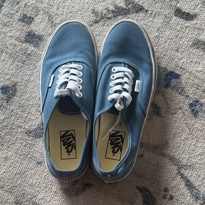 Vans womens Classic Blue Lace-Up Sneakers
